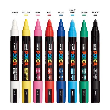 水彩筆 日本 三菱 uni POSCA PC-5M Marker 中字水性單支麥克筆(10支)