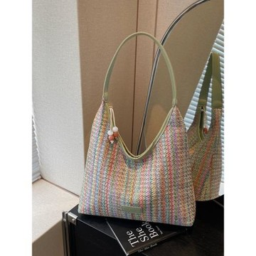 草編包女2026春夏新款韓版時尚大容量單肩包海邊度假托特包潮