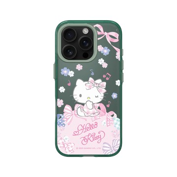 iPhone 16 Pro Clear 憂墨綠 - 三麗鷗-Hello Kitty - 夢幻蝴蝶結