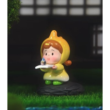林先生精選【小花卷-聽雨的聲音】闆娘推薦可愛盲盒高質量擺件
