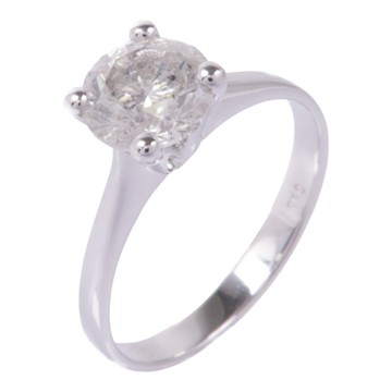 JEWELRY 無品牌珠寶 18K白金 鑽石 戒指 【二手名牌BRAND OFF】