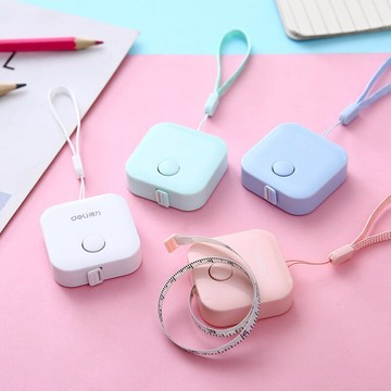 得力 迷你卷尺量衣尺測量三圍皮尺米尺 高精度量胸圍腰圍臀圍軟尺