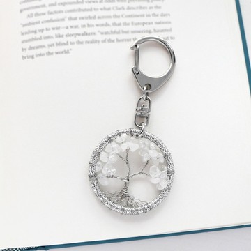 【新年福袋】能量水晶‧許願樹丨白水晶 + 幸運草紅繩 蠟線手環