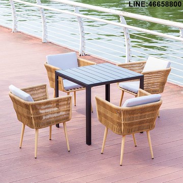藤編桌椅 沙發椅 戶外家具 酒店家具 度假村家具 戶外沙發 庭院家具 躺椅 戶外桌椅組合 休閒家具 露營桌椅 商用家具 戶外桌椅室外外擺藤編桌椅庭院別墅花園休閑區布置室內陽臺桌椅 支持訂製 免運到府 快速出貨