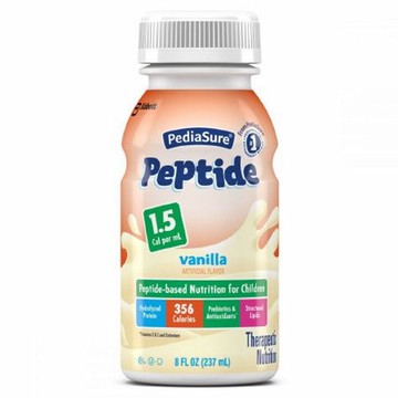 Pediatric Oral Supplement PediaSure  Peptide 1.5 Cal Vanilla 8 oz. Bottle Ready to Use Case of 24 by Abbott Nutrition