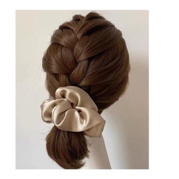 30姆米真絲重磅超加大號8cm厘米章小蕙法式9cm護發圈丸子頭繩養發