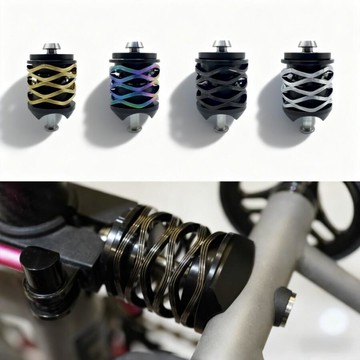 Litepro 減震器鈦合金車軸 3 級耐用後懸架,適用於 Brompton T/G/Pline Bike