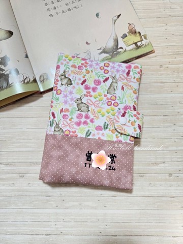 玫瑰兔 繡字需加購賣場 寶寶手冊套 兒童手冊套 媽媽手冊