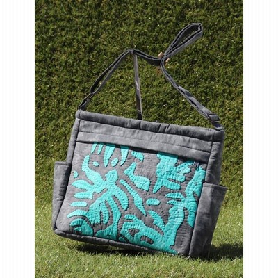 ハワイアンキルト　ショルダーバッグ　　バラ　ブルー ハワイアンキルト ショルダーバッグ バラ ブルー 楽天市場
