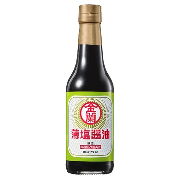 金蘭 薄鹽醬油 減鹽香馥 台灣製造  500ml  1瓶