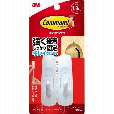 スリーエム　ジャパン コマンドフックＭ　フック２個タブＭ６枚入