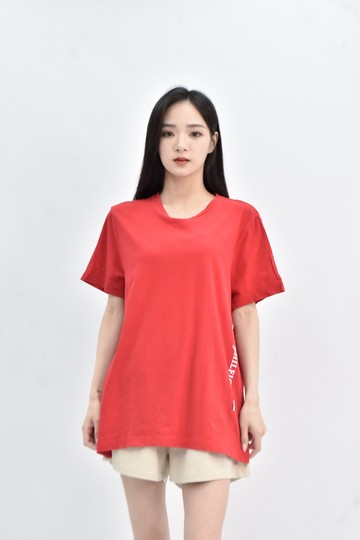 (M) tommy hilfiger 棉質純棉紅色短袖上衣
