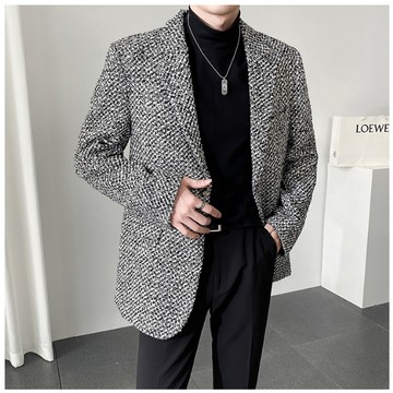 FINDSENSE X  男士寬鬆垂感西裝西服韓系極簡輕熟風外套