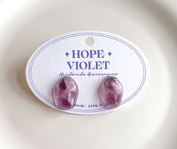 夢幻紫粉紅天空耳環- Dreamy Sky