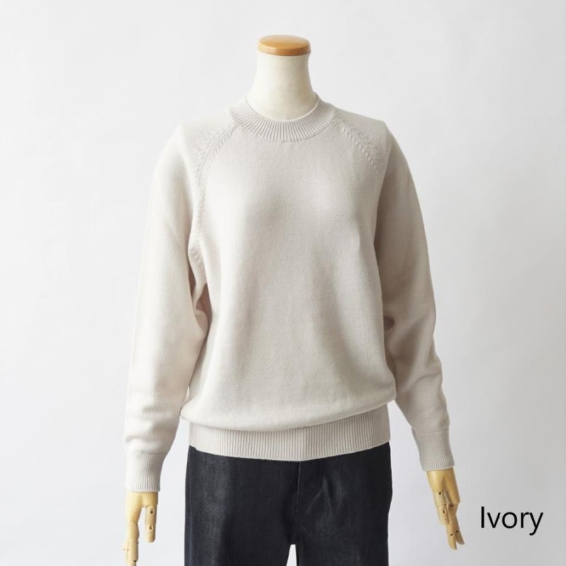 BATONER ｜バトナー Aging Wool Raglan Sleeve Crew Neck(Lady's) /BN