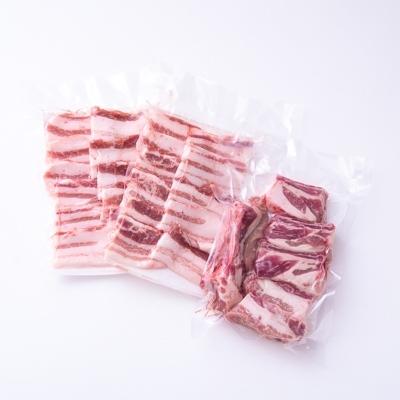 ふるさと納税 上島町 レモンポーク　スペアリブ500gバラ焼肉400g