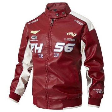 【巴黎精品】現貨+預購 美式皮衣外套立領夾克薄外套秋冬商務簡約上衣大碼休閒男裝-賽車男外套3色a1lc58