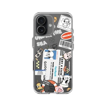 iPhone 17 Clear Case（相機按鈕） 透明 - Godgwawa 變種吉娃娃 - 吉速駕照
