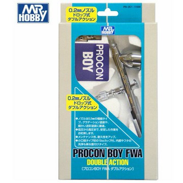 【鋼普拉】MR.HOBBY 郡氏 高階雙動型 RROCON BOY FWA 白金 0.2mm PS267 噴筆 噴槍