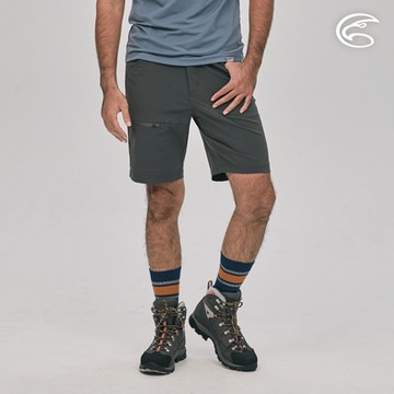 ADISI 男棉感彈性抗汙撥水短褲AP2211082｜碳灰