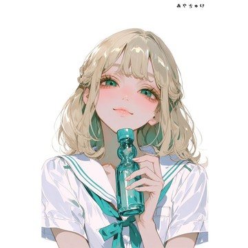 【8 月新品】07-139-0102 人物貼紙 簡約夏日女孩