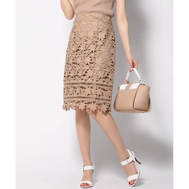 Queens Court ケミカルレース タイトスカート 通販 Lineポイント最大get Lineショッピング