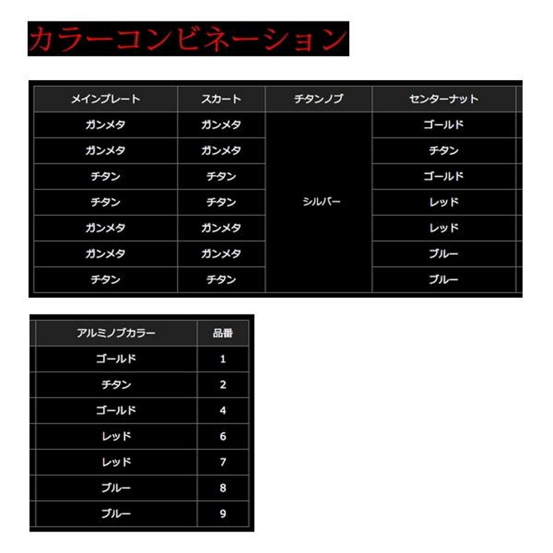 リブレ ウイング 110 WD110-FPD1 ダイワ用 ガンメタ/ゴールド 3161