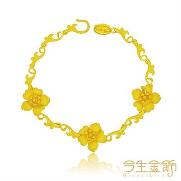 【今生金飾】嬌顏手鍊 黃金手鍊