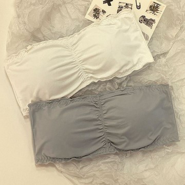 【砂糖夢境】美背防走光無肩帶無痕內衣抹胸隱形少女學生聚攏文胸鋼圈胸無薄款