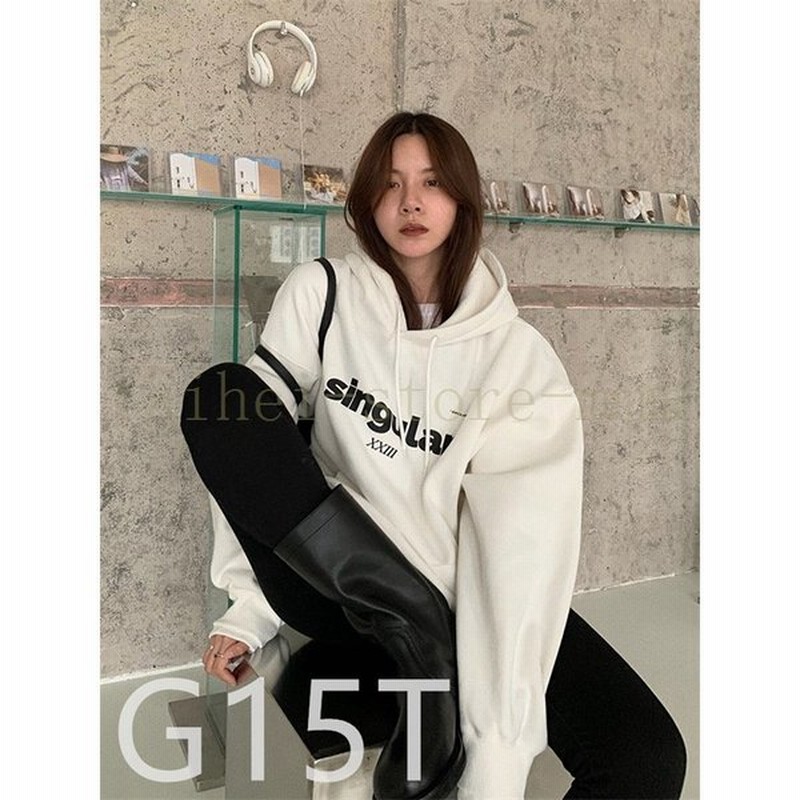 韓国ファッションレディースパーカー長袖シンプルトップス可愛いフード付きお尻が隠れる柔らかい文字柄ゆったりパーカーストリート系原宿安いビッグパーカー 通販 Lineポイント最大0 5 Get Lineショッピング