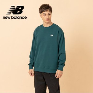 【New Balance】NB圓領長袖上衣_男性_綠色_MT41507AAV