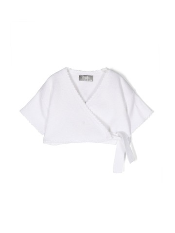 il gufo cross cardigan with short sleeves