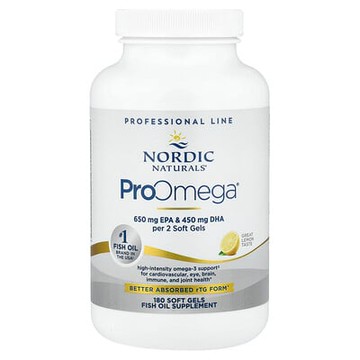 Nordic Naturals, ProOmega® 軟膠囊，檸檬味，180 粒（每粒 640 毫克）