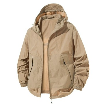 防曬外套 情侶款防曬服 夏季透氣輕薄寬松連帽外套 休閑戶外海邊單層防曬服外套 超薄涼感外套 抗UV外套