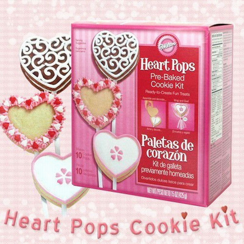 Wilton ハートポップクッキーキット Heart Pops Cookie Kit バレンタインお菓子キット 通販 Lineポイント最大0 5 Get Lineショッピング