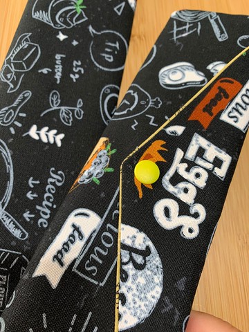 文青風環保純棉筷袋 ~美味關係 沈穩黑 潮物 收納 手作餐具袋 禮
