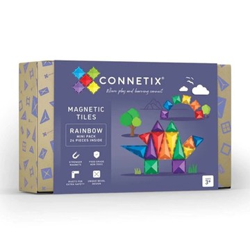 澳洲Connetix彩虹磁力積木-迷你入門組(24pc)