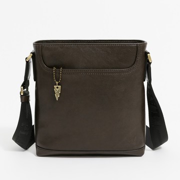 PLAYBOY - 下沉式斜背包  Impeccable系列 - 咖色/152-0303-60-7