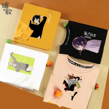 堀與宮村動漫周邊堀京子宮村伊澄漫畫圓領衛衣男女兒童裝學生長袖