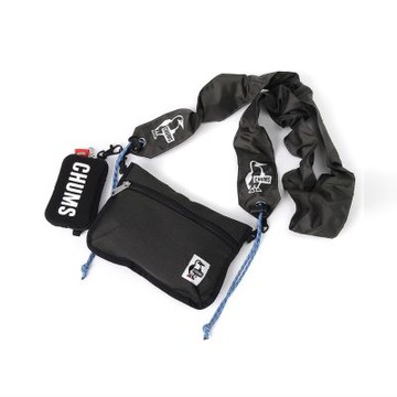 CHUMS Wearable Sling Shoulder Bag Sweat Nylon 男女 肩背包 黑/炭黑 CH603880K018