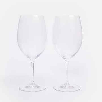 Riedel卡本內蘇維翁/梅洛紅酒對杯附擦拭布