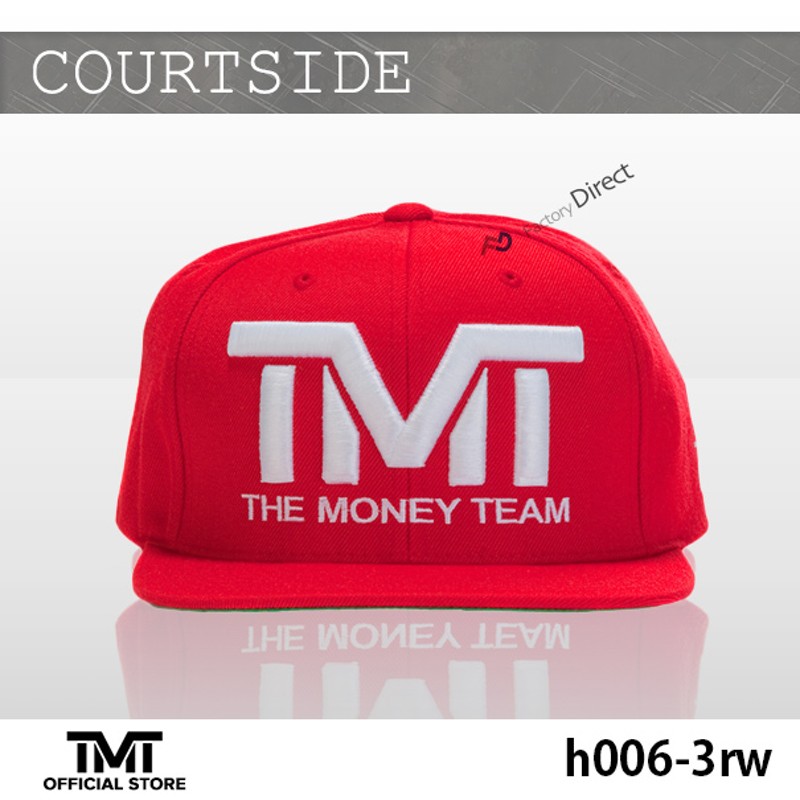 tmt-h006-3rw THE MONEY TEAM ザ・マネーチーム COURTSIDE (赤ベース&白ロゴ) キャップ ザ・マネーチーム  フロイド・メイウェザー ボクシング メンズ レディース WBC WBA( tmt 帽子 tmtキャップ スナップバック ロゴキャップ ) |  LINEブランドカタログ