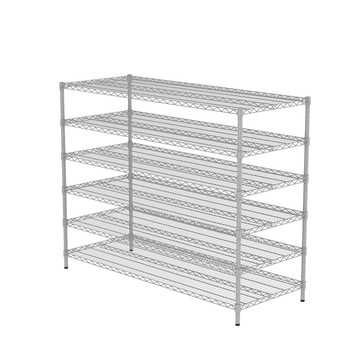 特力屋烤漆六層架寬152*深60*高120公分(白)