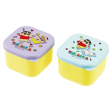 Skater 蠟筆小新 迷你保鮮盒2件組 130ml  紫色 + 藍色  1套