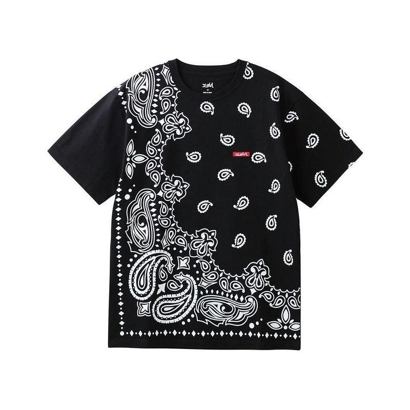 エックスガール X-GIRL BANDANA S/S TEE Ｔシャツ 半袖 バンダナ柄 ペイズリー柄 タイダイ 総柄 ブランド レディース |  LINEブランドカタログ