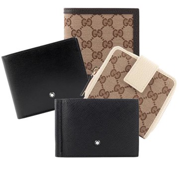 GUCCI &  MONTBLANC 萬寶龍 熱銷款零錢/6卡/多卡短夾