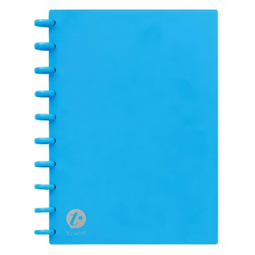 TO NOTE B5筆記本 特殊孔洞設計 內頁可抽換 360度反折  藍色 圓點  1本