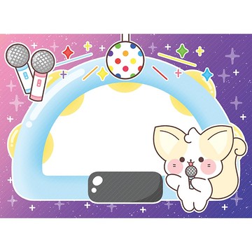 卡拉 OK 狐狸可愛記事本 100 張 (ddatchi)