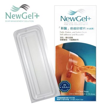 【新醫 NewGel+】疤痕矽膠貼片/欣肌除疤貼片(小片-15.2x2.5cm)