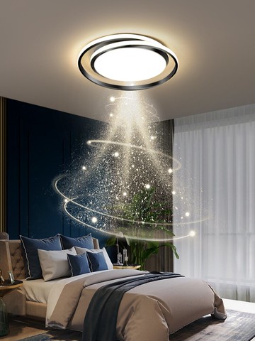 臥室燈現代簡約吸頂燈溫馨浪漫北歐輕奢房間書房燈網紅創意燈具